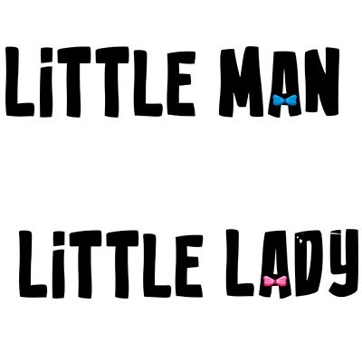 Little lady little man