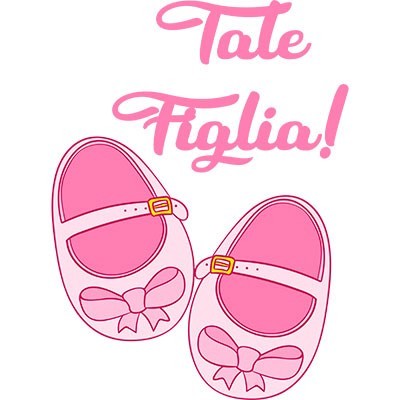 Tale figlia con scarpine di danza