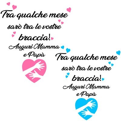 Tra qualche mese sarò tra le vostre braccia auguri mamma e papà