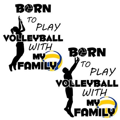 Born to play volleyball with my family