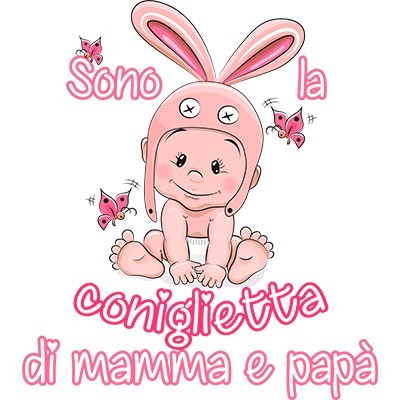 Sono la coniglietta di mamma e papà