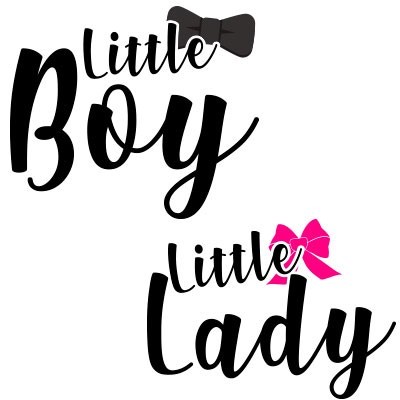 Little boy little lady