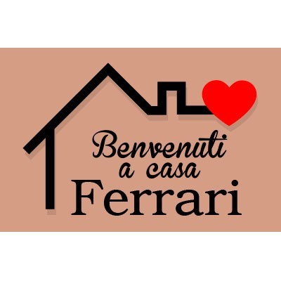 Personalizzato con nome benvenuti a casa stilizzata