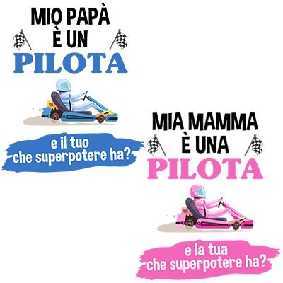 Il mio papà la mia mamma è un pilota una pilota e il tuo la tua che superpotere ha