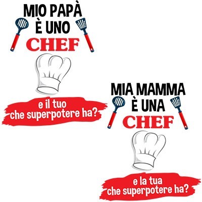 Il mio papà la mia mamma è uno chef una chef e il tuo la tua che superpotere ha