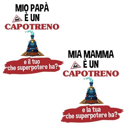 Il mio papà la mia mamma è un capotreno e il tuo la tua che superpotere ha