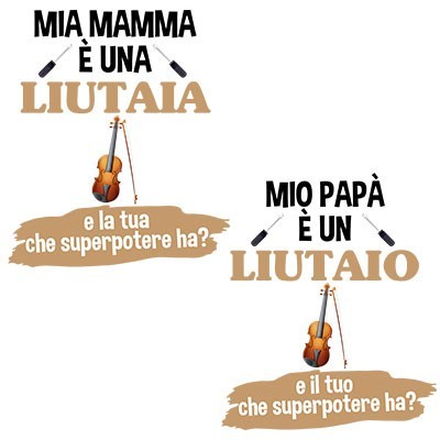 Il mio papà la mia mamma è un liutaio una liutaia e il tuo la tua che superpotere ha