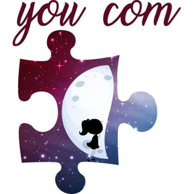 Personalizzabile con nome puzzle donna su mezza luna
