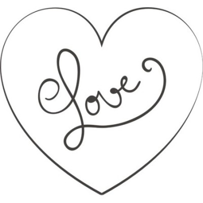 Personalizzabile con nome cuore love stilizzato