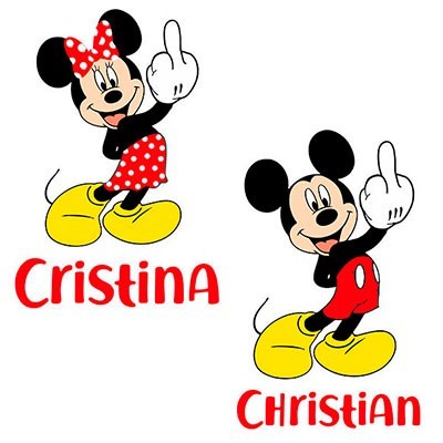 Topolino - minnie dito medio