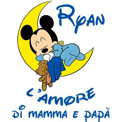 Baby topolino sleeping l'amore di mamma e papà