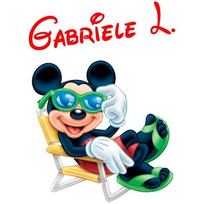 Topolino sulla sdraio