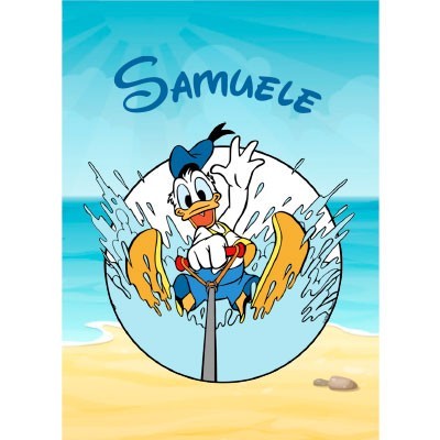 Paperino e gli scii acquatici