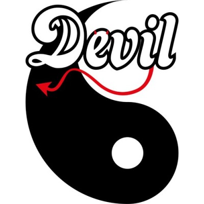 Personalizzabile con nome Yin devil