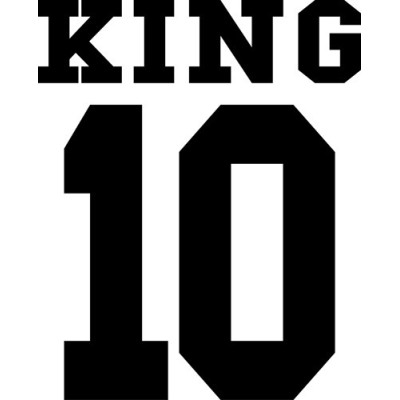 Personalizzato con nome e numero king