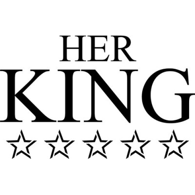 Personalizzabile con nome her king with star
