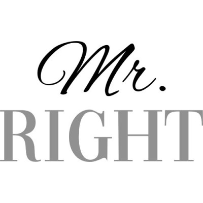 Personalizzabile con nome Mr right
